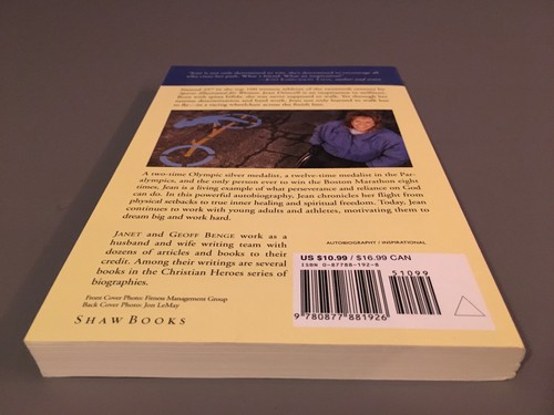 Libro firmado por Jean Driscoll para el maratón de Boston decidido a ganar: Superar el espíritu - Imagen 3 de 3