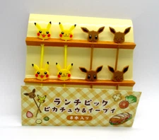 Pokemon center Food Pick picks pikachu eevee  for Lunch Box Bento  8pcs