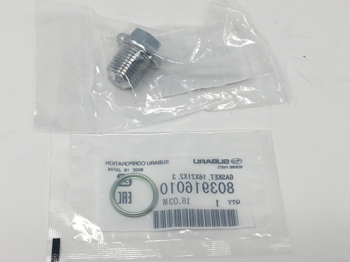 2011-2019 Subaru Oil Drain Plug & Crush Washer Gasket | 32195AA021
