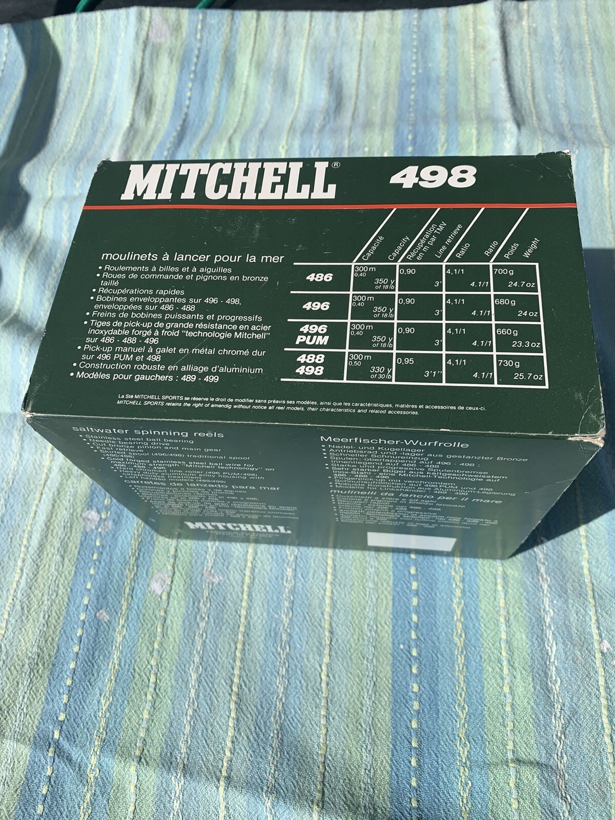 &ldquo;VINTAGE&rdquo; NEW &ldquo;Mitchell&rdquo; 498 Saltwater Spinning Reel MP PUM