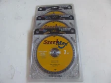 U52 LOT OF 3  STEELMAX 7" STAINLESS STEEL CUTTING SAW BLADES  FREE SHIPPING