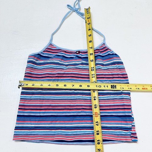 Tommy Jeans Halter Tank Top Stripped Cotton Girls Size L - Picture 5 of 7