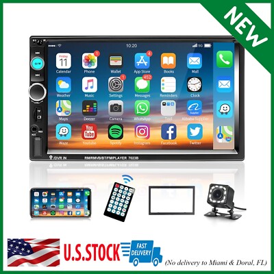 Radio Estereo De Pantalla Para Coche Carro GPS WiFi Tactil Doble Din Bluetooth 7