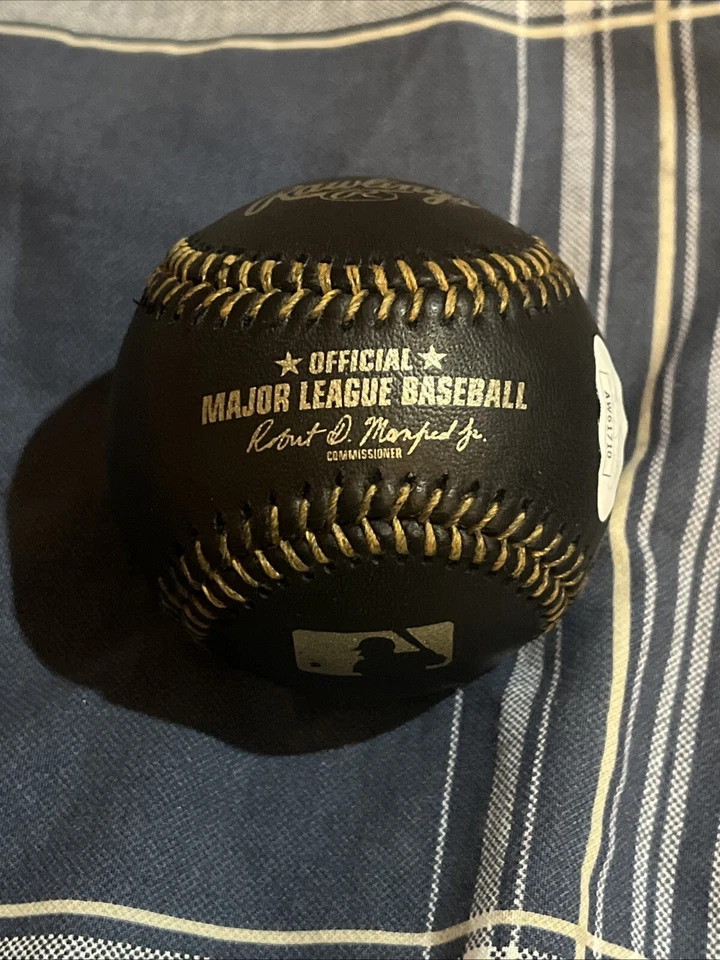 Béisbol negro edición limitada firmado por Austin Meadows JSA Foto 2 de 3