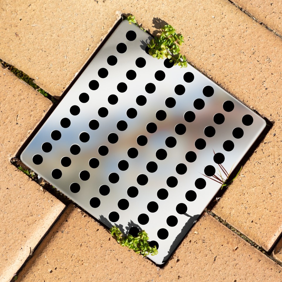 Drain Cover Leaf Guard Outdoor Square Metal Stainless Steel Grate Plate ...
