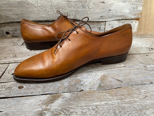 Berluti Alessandro tabaco marrón cuero corte entero Oxford zapatos de cuero Reino Unido 10.5 - Imagen 12 de 18