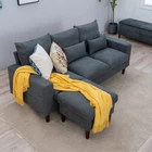 Sectional Sofa Set L-Shaped Couch Living Room Convertible Indoor Modular