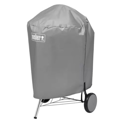 22 In. Charcoal Grill Cover in Gray