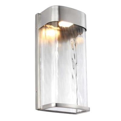Lumière de Salle Bain Applique Murale LED IP44 Acier Aluminium Clair Couloir - Photo 1/3