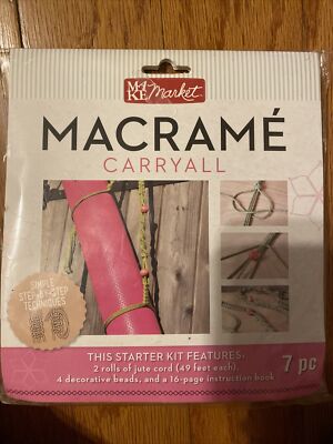 Make Market Macrame Carryall 7 Piece Starter Kit Craft Project NIP