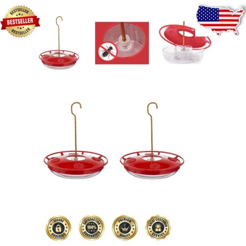 HummZinger Highview 12 oz Hanging Hummingbird Feeders - Set of 2, Red Magic