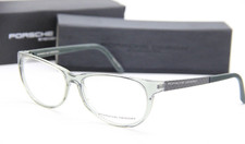 NEW PORSCHE DESIGN P'8246 B TRANSPARENT GREEN AUTHENTIC EYEGLASSES W/CASE 56-14