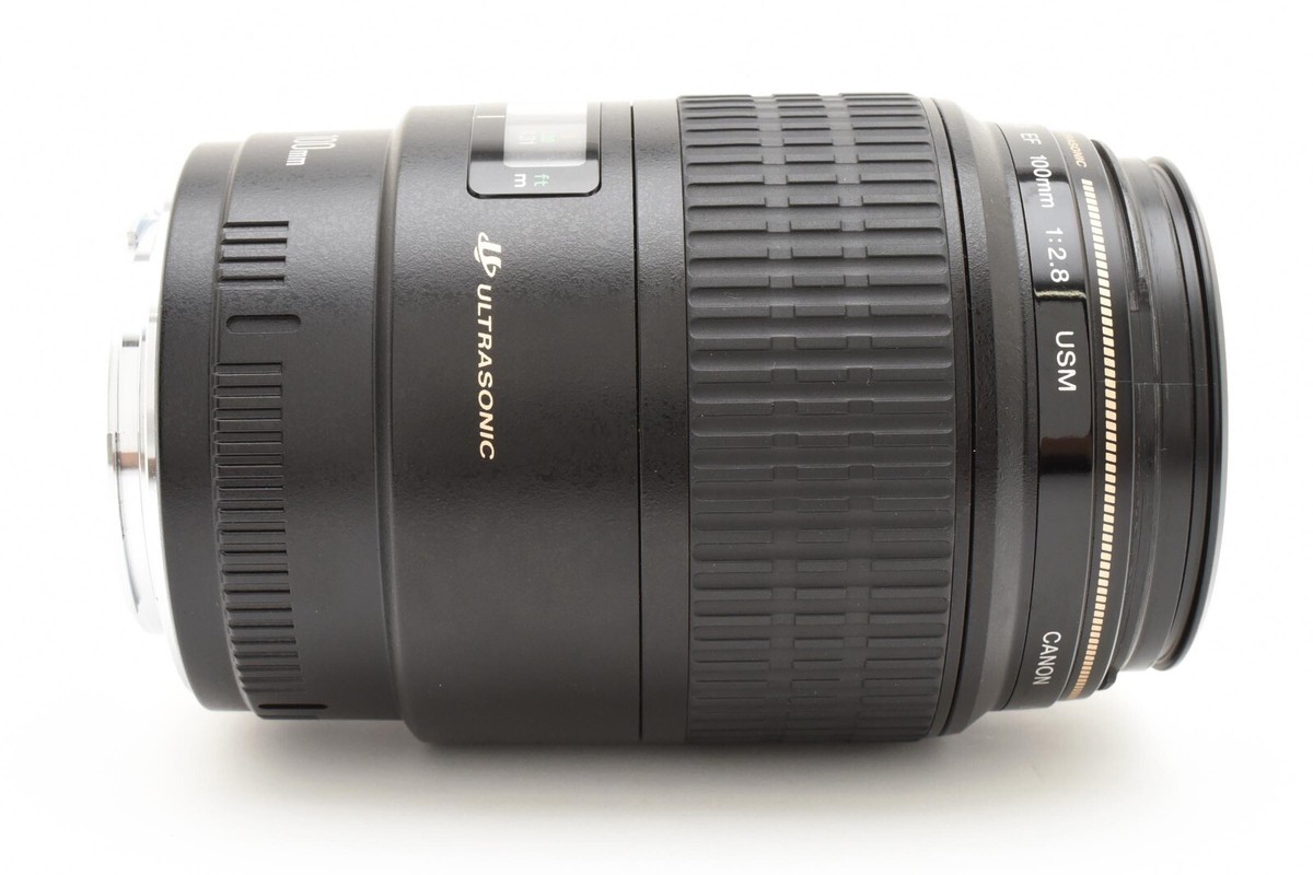 Canon EF 100mm f/2.8 Macro USM Prime Lens [Exc+++] w/ET-67 Hood