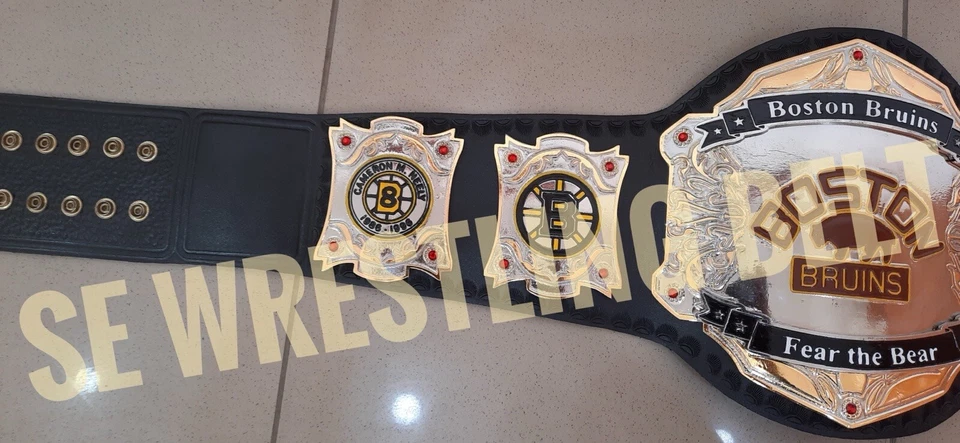 NOVO cinto de luta livre Boston Burins Fear The Bear World Heavyweight Championship 2m - Imagem 3 de 3