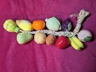 Large Vintage Ceramic Fruit Vegetables On A Rope Hanging Decor  — photo 6