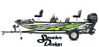 Green Yellow Torn White Black Fishing Boat Wrap Abstract Fish Decal Us Vinyl