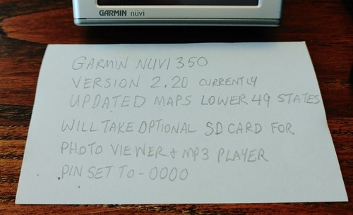 Garmin Nuvi 350NA Silver Portable Touch Screen 3.5" LCD GPS Navigator UpdatedMap - Picture 3 of 3