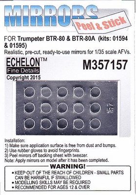 Echelon M357157 1/35 BTR-80 and BTR-80A Mirrors (Trumpeter)