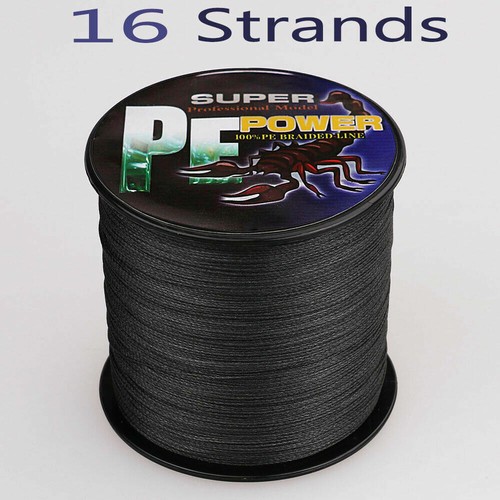 Hollow Dorisea 16 Braided Fishing Line 20lb-500lb 100M Black Hollow Core Thread - Picture 2 of 7