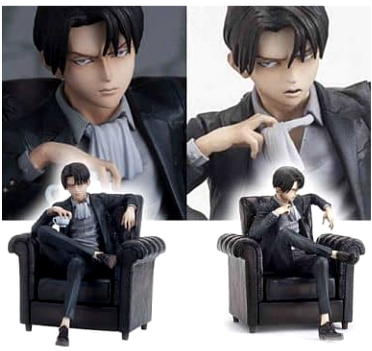 mensHdge technical statue No.3 Attack on Titan Levi DX Figure