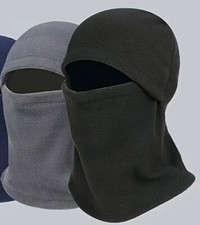 2 pcs of Cozy Fleece Balaclava Ski Masks - color in Black  Gray Windproof, New