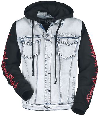 The Number of the Beast Iron Maiden Jacket Heavy Metal Band Denim