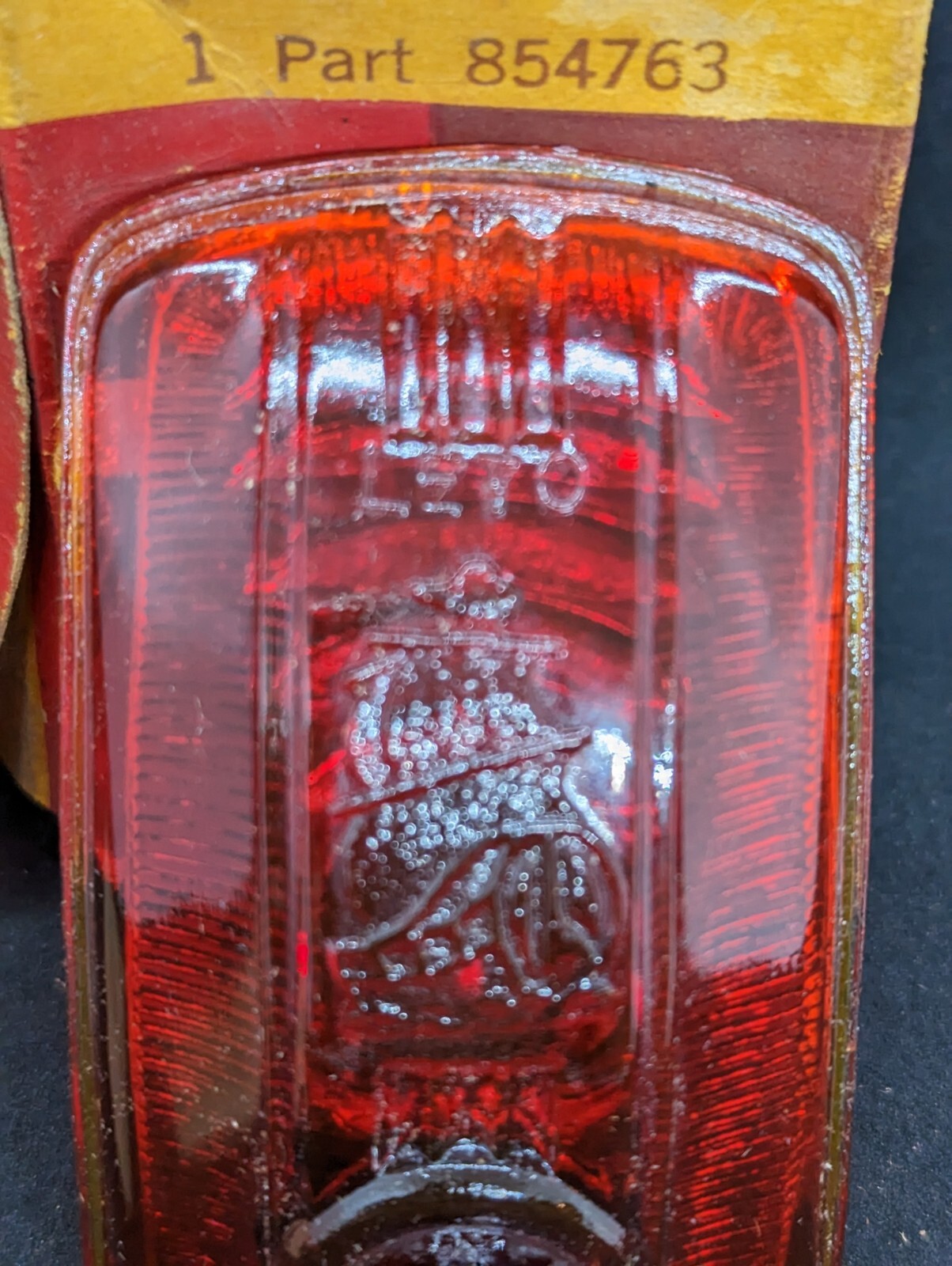 NOS 1940 PLYMOUTH DELUXE ROAD KING TAIL LIGHT LAMP LENS W/ BUBBLE MOPAR