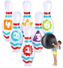 Giant Inflatable Bowling Set for Kids and Adults Party Games Skills Toys