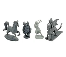 SCS Direct Plastic Fantasy Creatures Miniature Figures Elf Orc Dragon Unicorn
