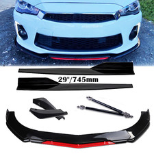 For Mitsubishi Lancer Gts Front Rear Bumper Lip Spoiler Splitter Bod Kit Gloss B For Mitsubishi Lancer Gts Front Rear Bumper Lip Spoiler Splitter Bod Kit Gloss B