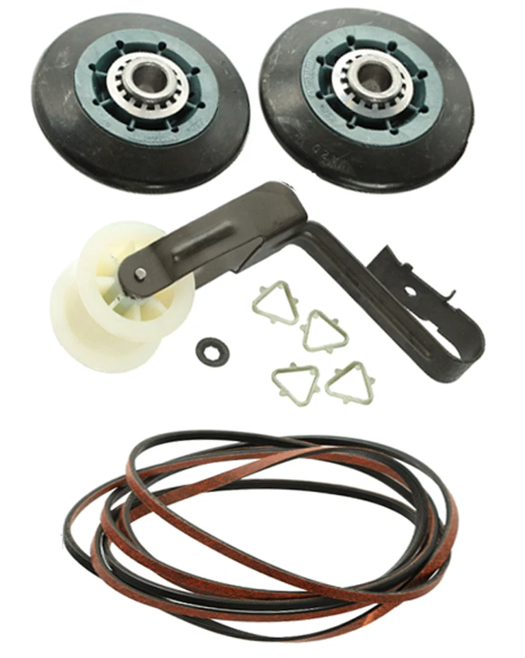 WHIRLPOOL Maytag MEDC215EW1 Genuine Dryer Rollers Belt Pulley Kit