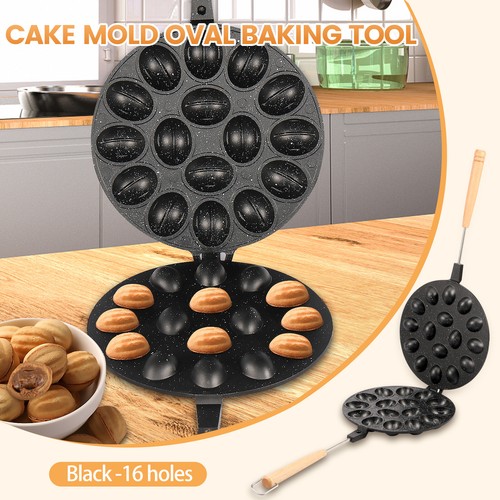 Walnut Cookie Mold Nonstick Walnut Cookie Maker 16 Holes Oreshki Mold GodKPღ - Picture 8 of 22
