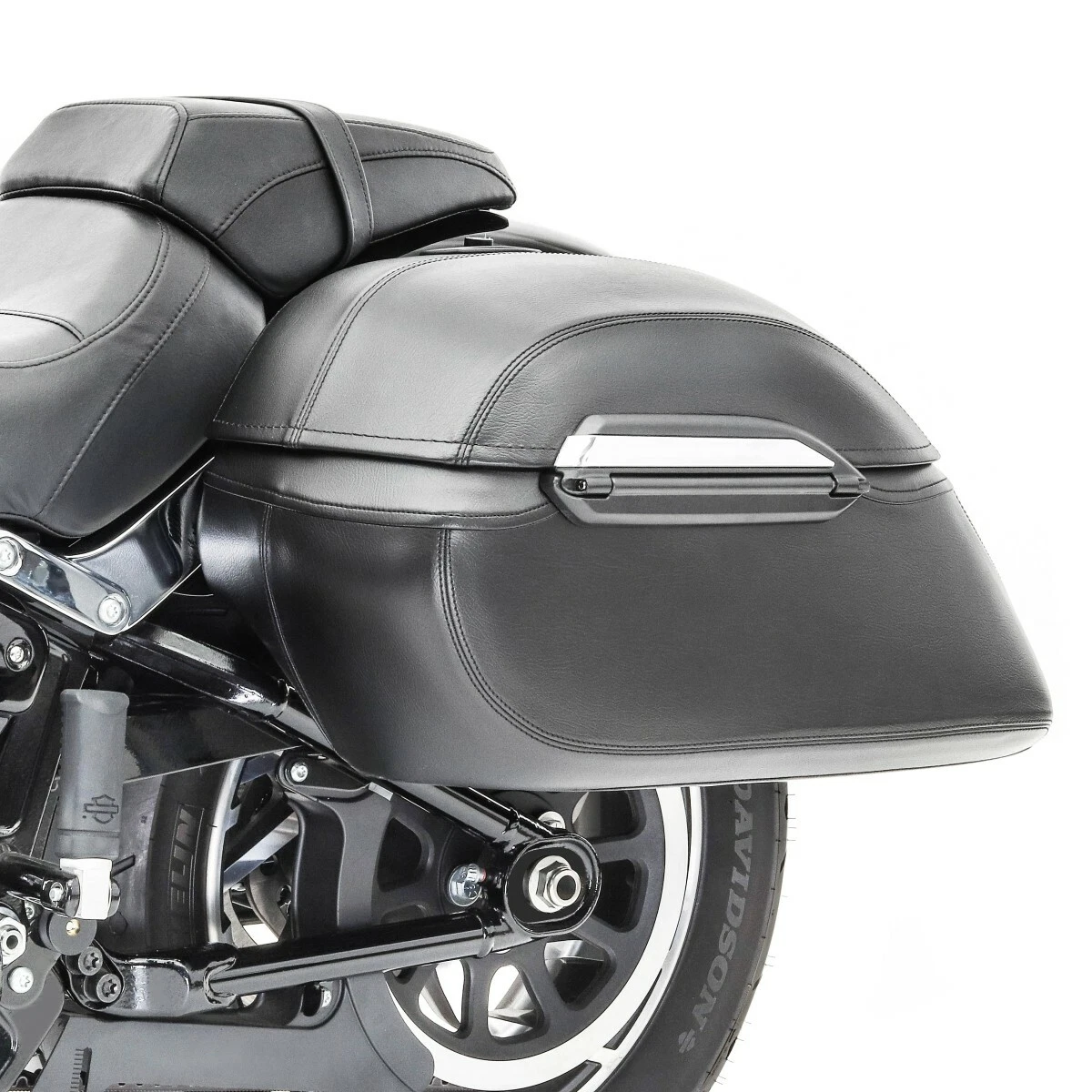 Chopper Hard Saddlebags 33l Craftride K3 with Mounting Brackets