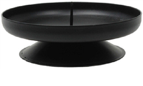 Black Candle Holder with Spike Pillar Church Advent Votive Candles Traditional