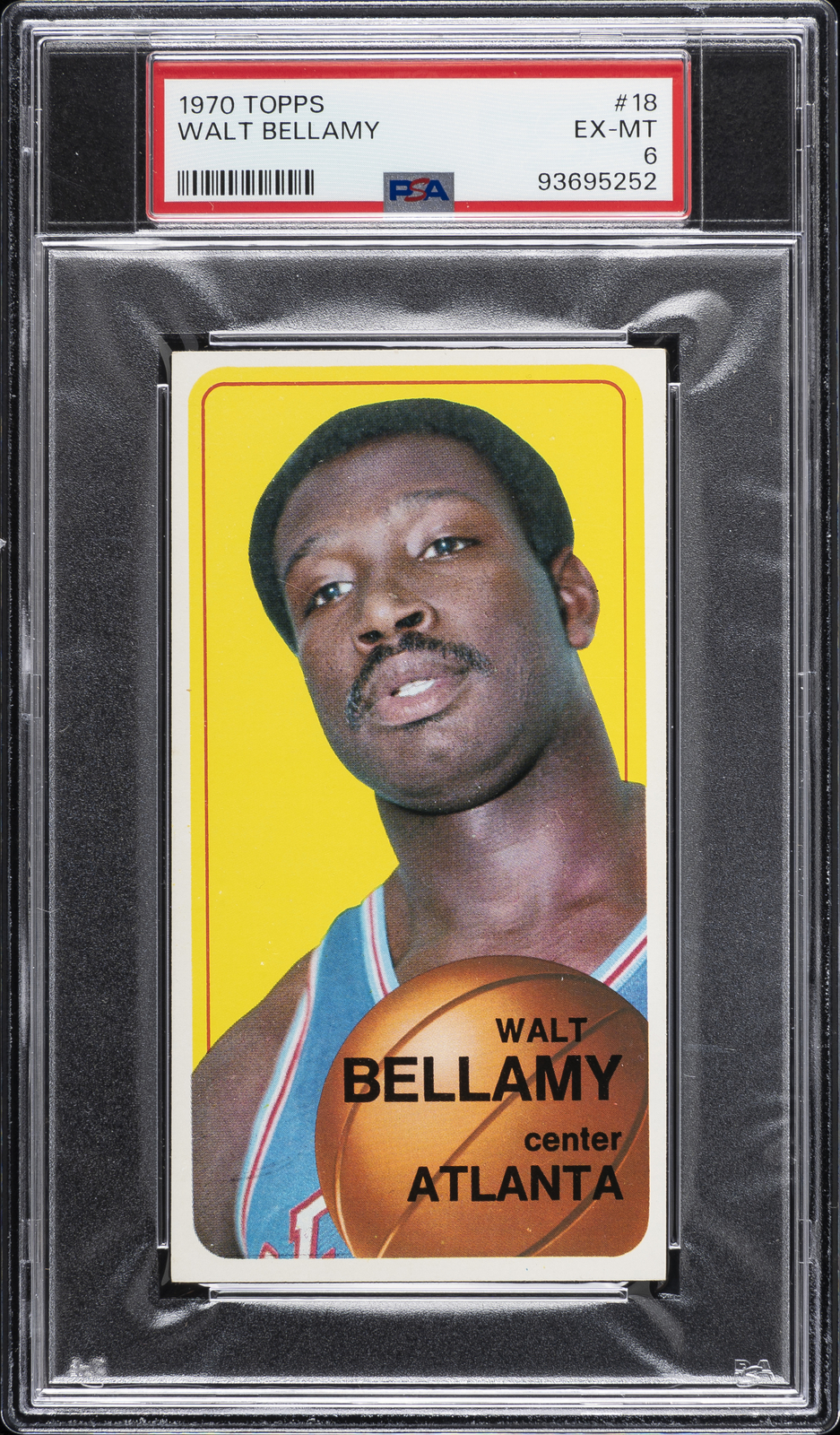 1970 TOPPS #18 WALT BELLAMY PSA 6