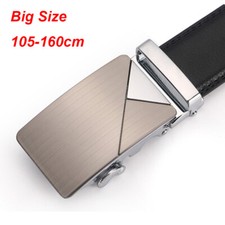2023 Pure Mens Belt Mens Automatic Buckle Belt Black Belt Extra Large 28" -63"