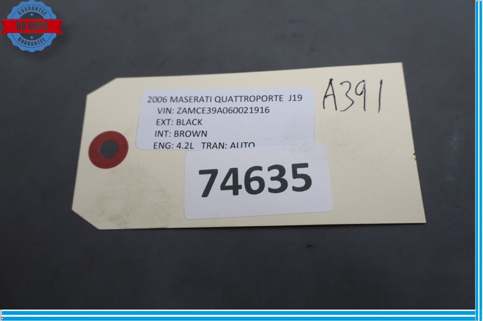 04-11 Maserati Quattroporte M139 Mass Air Flow MAF Sensor 0280218084 Oem
