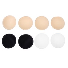 4 Pairs Bikini Cup Pads Round Bra Pads Inserts Sports Bra Pads Inserts for Women