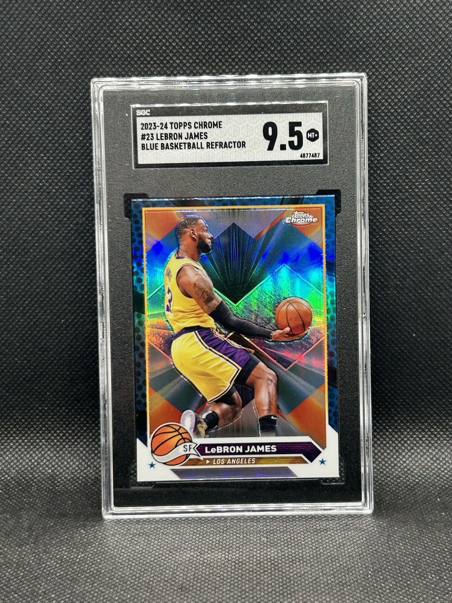 2023-24 Topps Chrome - LeBron James #23 Blue Basketball Refractor