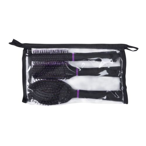 3pc Professional Hair Brush Set Salon High Quality Curling Vent Styling Paddle - Imagen 4 de 7