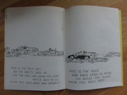 Vintage INDY 500 Indianapolis Motor Speedway Racing Coloring Book (24 Pages) - Picture 4 of 8
