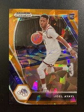 2021-22 Panini Prizm Draft Picks Orange Cracked Ice Joel Ayayi #29 Basketball