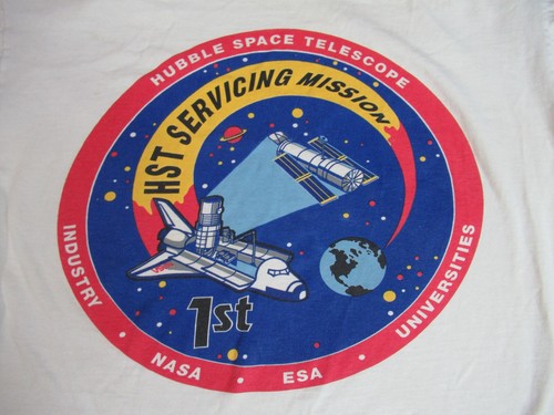 Vtg 90s NASA T-Shirt Large HST Servicing Grunge Poverty Single Stitch USA Made - Picture 3 of 10