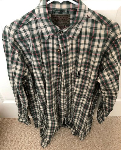 Camisa de vestir para hombre talla pequeña manga larga verde/blanca a cuadros | eBay