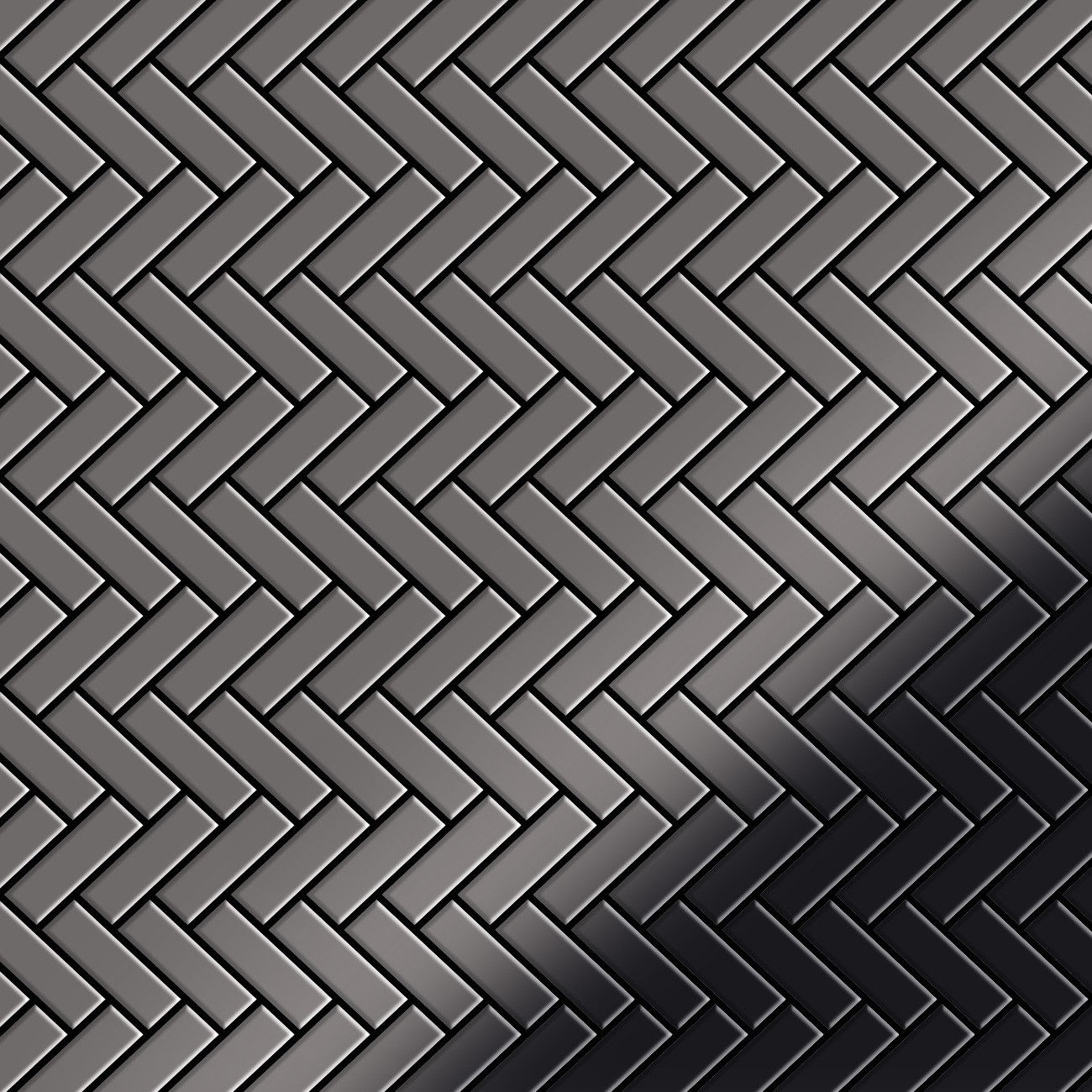 Metal Mosaic Tile Titanium Smoke mirror dark grau 1,6mm Herringbone-Ti-SM Metal Mosaic Tile Titanium Smoke mirror dark grau 1,6mm Herringbone-Ti-SM