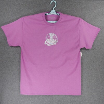 Aloha Hawaii Mens TShirt XL Pink Tropical Wave Ocean Palm Big Island Kona Marlin