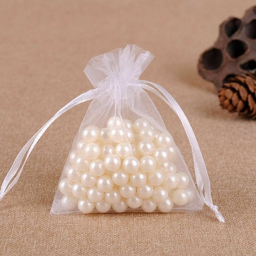Bolsas de caramelos de organza regalo fiesta boda joyería bolsa decoración transparente - Imagen 8 de 32