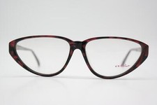 Vintage Atrio 632 Red Black Gold Oval Eyeglass Frame