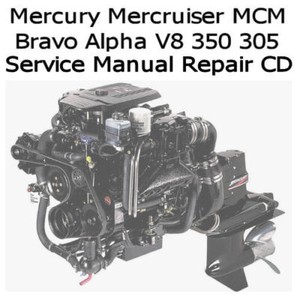 Mercury Mercruiser Marine Engines Gm V 8 305 350 Service Manual 17 Pdf Cd Ebay