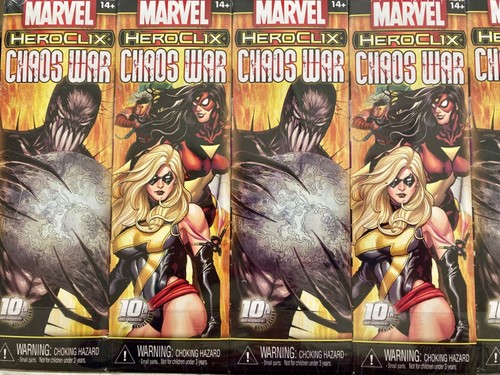 WIZKIDS MARVEL HEROCLIX CHAOS WAR 10th anniversa10 BOOSTER PACK BRICK NEW SEALED